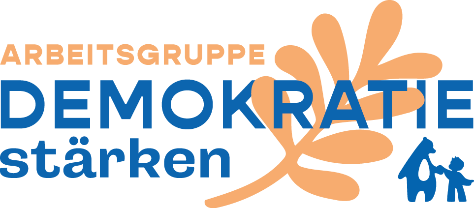 Logo "Arbeitsgruppe DEMOKRATIE stärken".